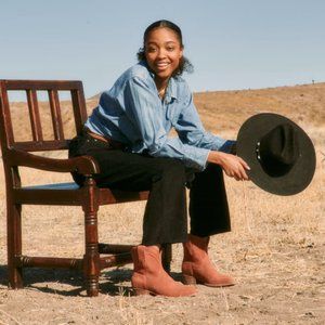 Tecovas Desert Rose Suede Western Booties